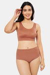 Amante High Rise Full Coverage Hipster Panty - Caramel Nude — thumbnail 5